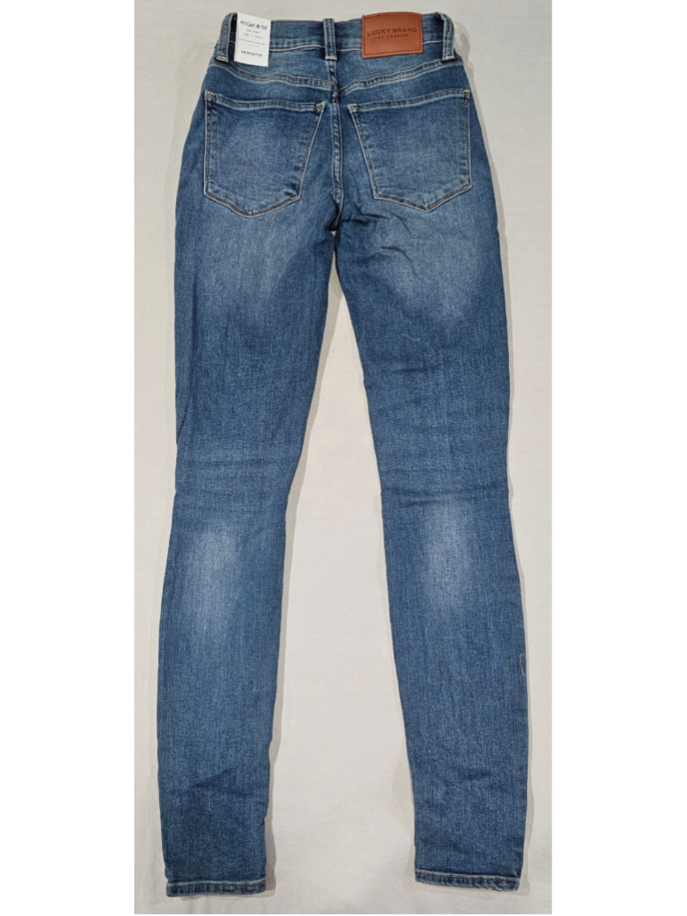 Women's Lucky Brand Bridgette High Rise Skinny Jeans Blue Size 00 - Picture 2 of 6